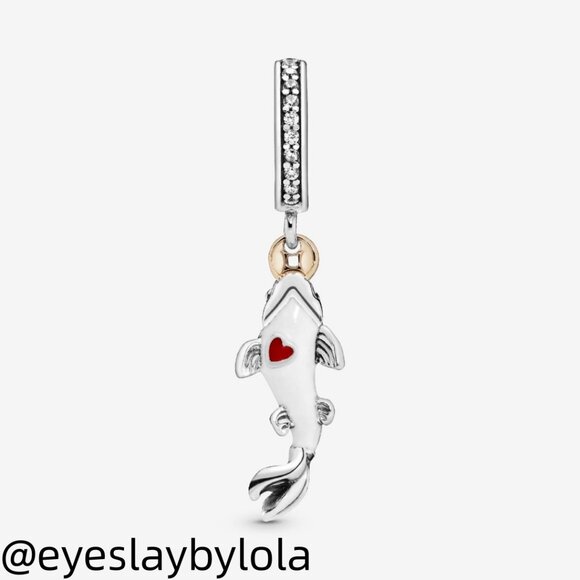 Pandora Good Fortune Carp Fish Dangle Charm - Picture 4 of 4